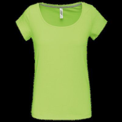 Camiseta manga corta algodón mujer Lime L