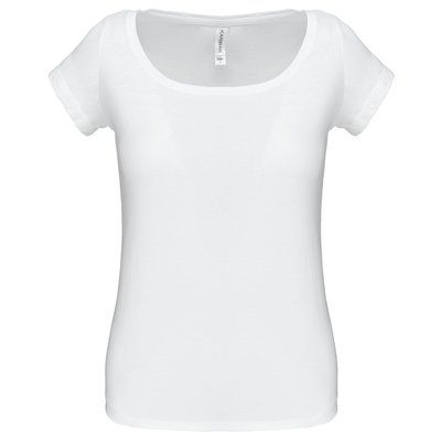 Camiseta manga corta algodón mujer White S