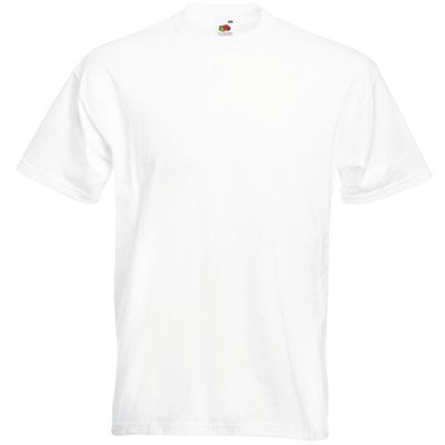 Camiseta manga corta algodón White 4XL