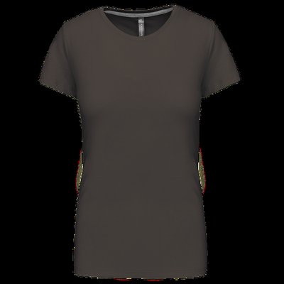 Camiseta manga corta mujer algodón DARK GREY L