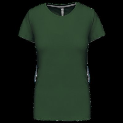 Camiseta manga corta mujer algodón Forest Green 3XL