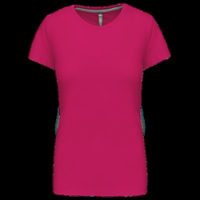 Camiseta manga corta mujer algodón Fuchsia 3XL