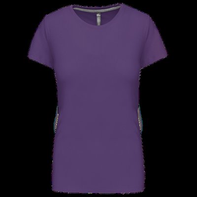 Camiseta manga corta mujer algodón Purple XXL