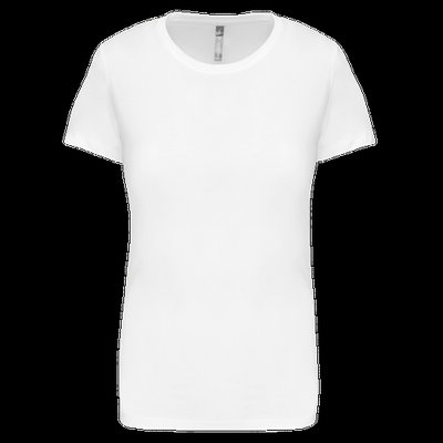 Camiseta manga corta mujer algodón White M