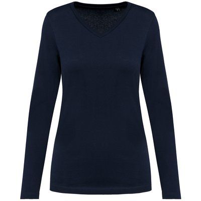 Camiseta manga larga algodón mujer Deep Navy XS