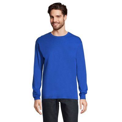 Camiseta Manga Larga Hombre 150g Azul Royal XL