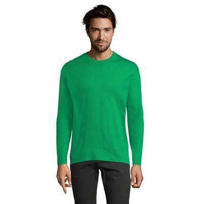 Camiseta Manga Larga Hombre 150g Verde S