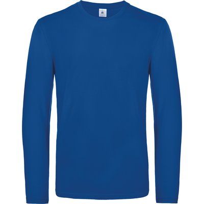 Camiseta manga larga hombre algodón Royal Blue L