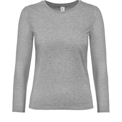 Camiseta manga larga mujer algodón Gris S