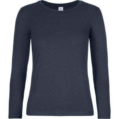 Camiseta manga larga mujer algodón Navy XL