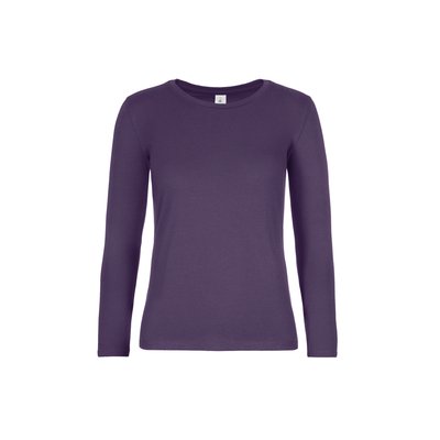 Camiseta manga larga mujer algodón Violeta XS