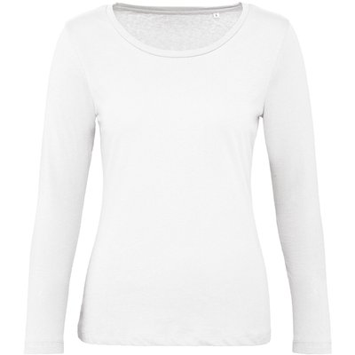 Camiseta manga larga mujer punto jersey Blanco S