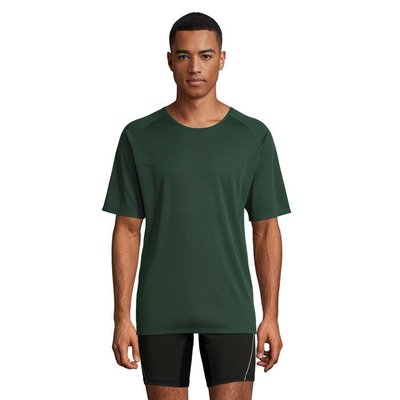 Camiseta Manga Raglán Transpirable Verde XXS