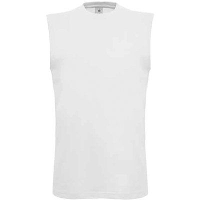 Camiseta sin mangas de algodón Blanco XL