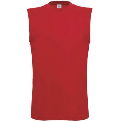 Camiseta sin mangas de algodón Rojo XXL