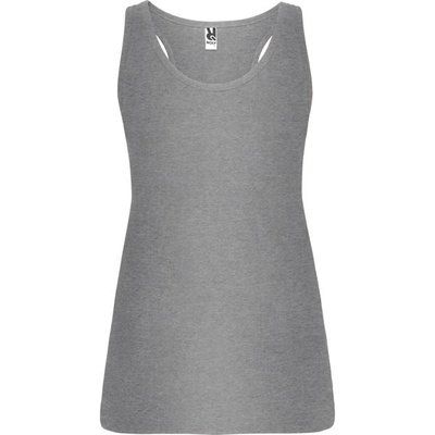 Camiseta Sin Mangas Entallada Espalda Nadadora GRIS VIGORE 7/8