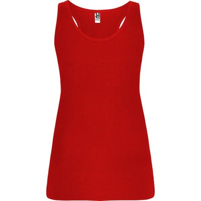 Camiseta Sin Mangas Entallada Espalda Nadadora Rojo 9/10