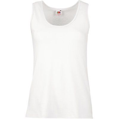 Camiseta sin mangas entallada White S