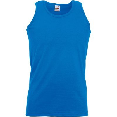 Camiseta sin mangas hombre algodón Azul XL