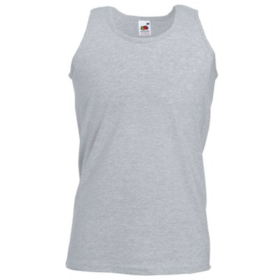 Camiseta sin mangas hombre algodón Gris M