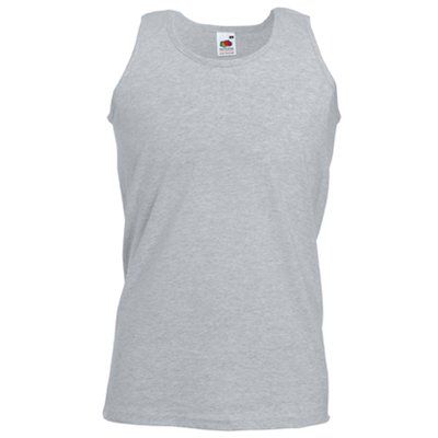 Camiseta sin mangas hombre algodón Heather Grey M