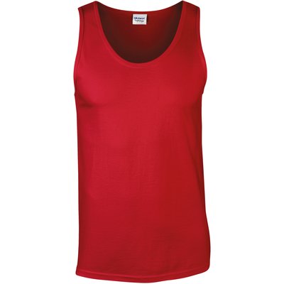 Camiseta sin mangas hombre Rojo M