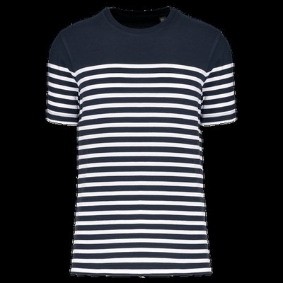 Camiseta marinera de algodón para hombre Navy / White Stripes S