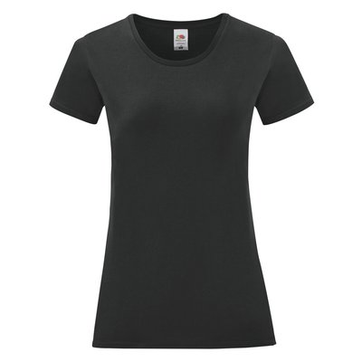 Camiseta Mujer 100% Algodón Negro S