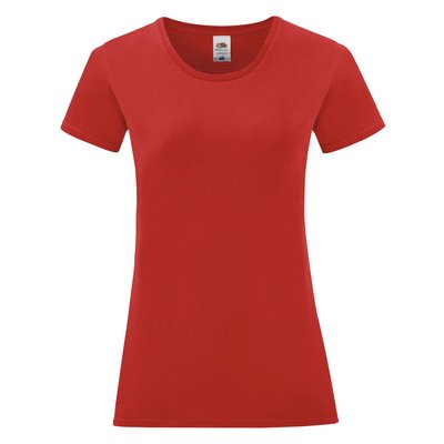 Camiseta Mujer 100% Algodón Rojo XXL