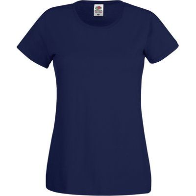 Camiseta mujer algodón cuello redondo entallada Deep Navy XXL