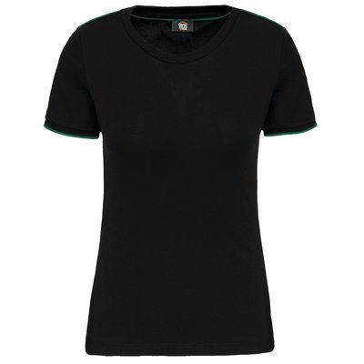 Camiseta mujer antibolitas Black / Kelly Green XS