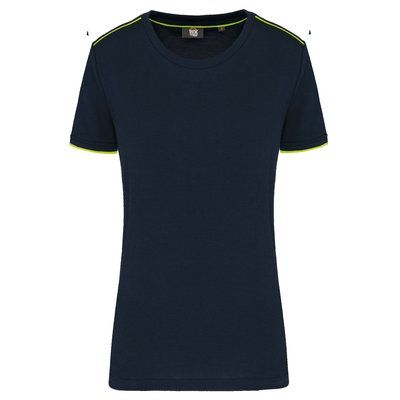 Camiseta mujer antibolitas Navy / Fluorescent Yellow XXL