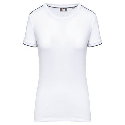 Camiseta mujer antibolitas White / Navy S