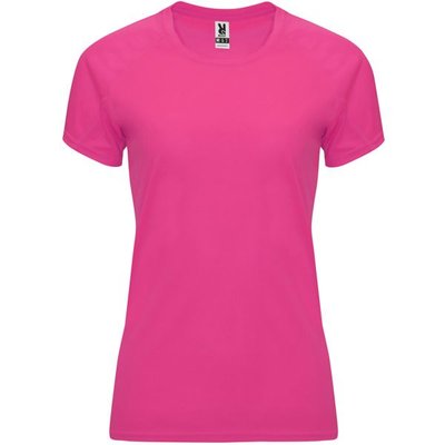 Camiseta Mujer Control Dry Entallada ROSA FLUOR XL