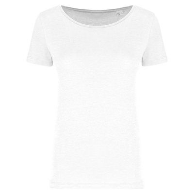 Camiseta mujer corte ajustado White M