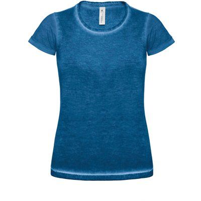 Camiseta mujer con dobladillo Blue Clash XS