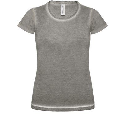 Camiseta mujer con dobladillo Grey Clash L