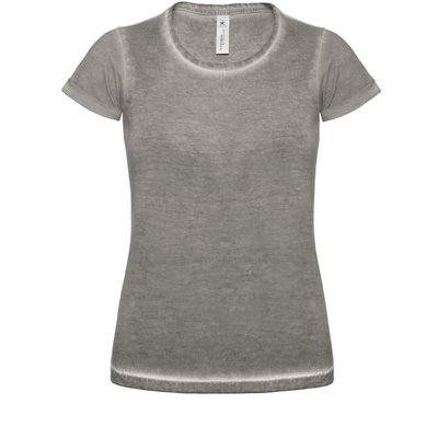 Camiseta mujer con dobladillo Gris L