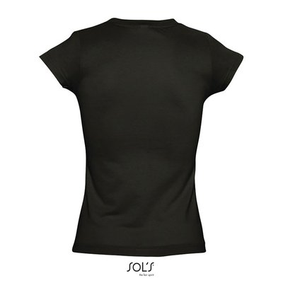 Camiseta Mujer Entallada Algodón Escote Pico