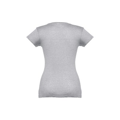 Camiseta Mujer Entallada de Algodón Escote V