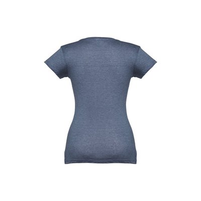 Camiseta Mujer Entallada de Algodón Escote V