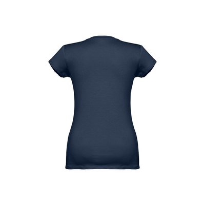 Camiseta Mujer Entallada de Algodón Escote V