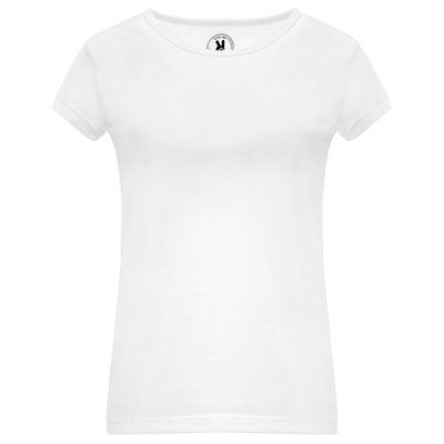 Camiseta mujer entallada manga corta Blanco S