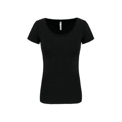 Camiseta mujer entallada Negro XS