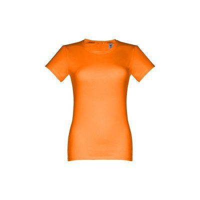 Camiseta de mujer entallada en punto jersey Naranja M