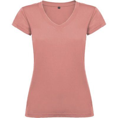 Camiseta de mujer manga corta entallada NARANJA CLAY 2XL