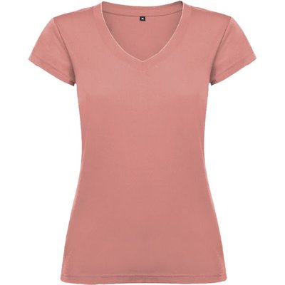 Camiseta de mujer manga corta entallada NARANJA CLAY M