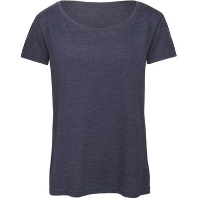 Camiseta mujer ultrasuave Heather Navy M