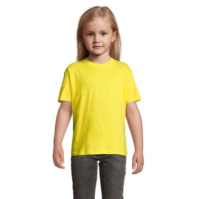 Camiseta Niño 150g Manga Corta Amarillo 4XL