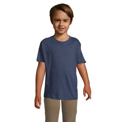 Camiseta Niño 150g Manga Corta Azul Claro 3XL